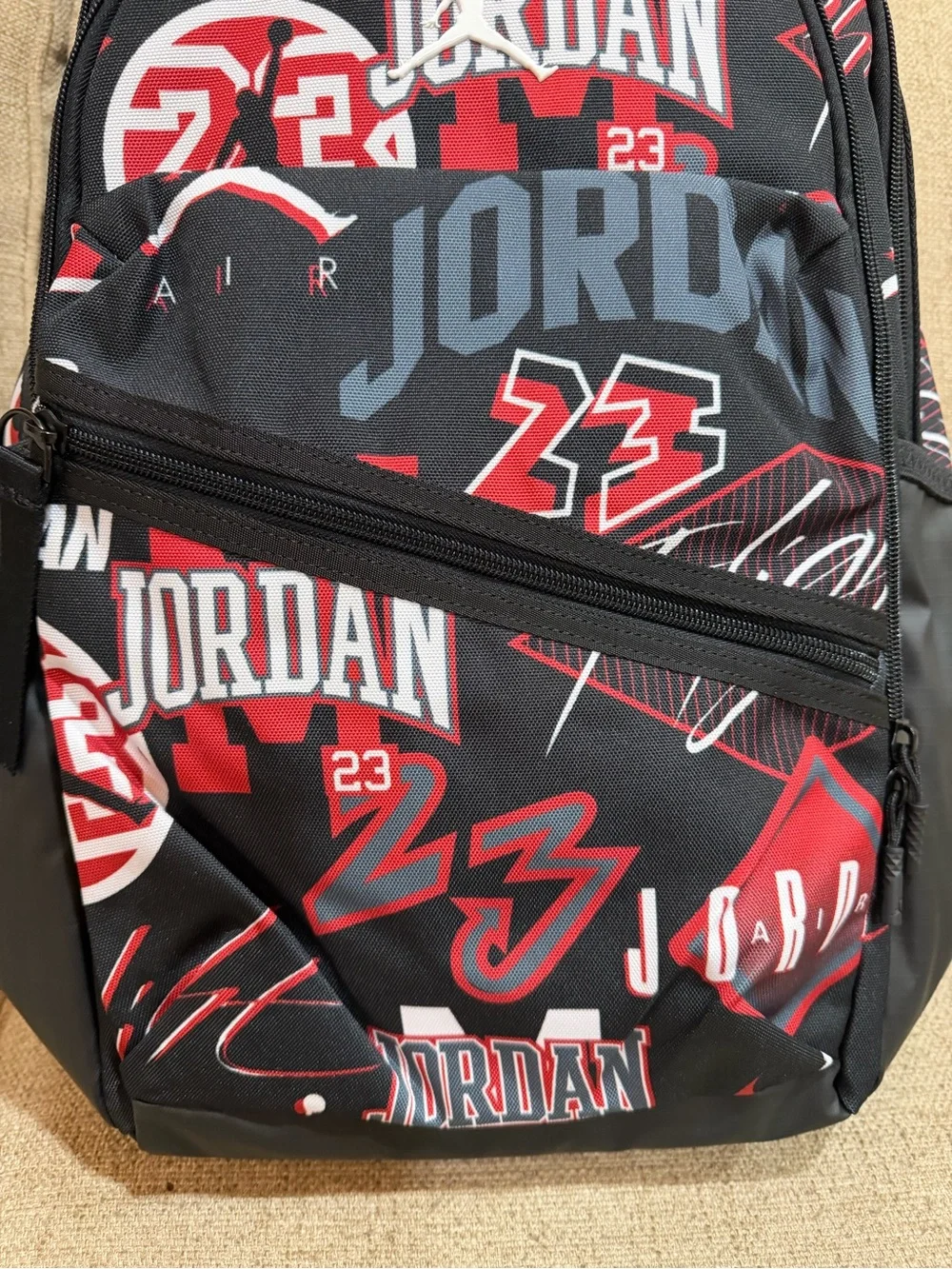 New Nike x Air Jordan Patrol Backpack Red Black Large